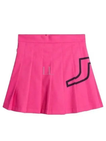 Naomi Pleated Skirt Fuchsia Purple - J.LINDEBERG - BALAAN 2