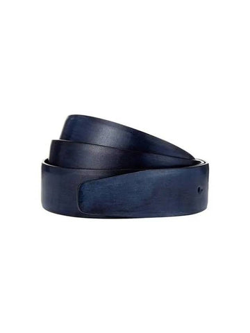 Men s Painted Leather Belt Strap Dark Blue 271584 - GIORGIO ARMANI - BALAAN 1