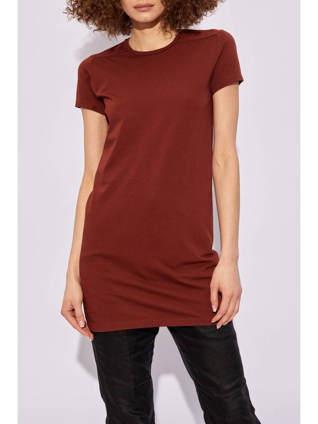 Rick Owens ‘Level’ Long T-shirt, Women's, Burgundy - RICK OWENS - BALAAN 3