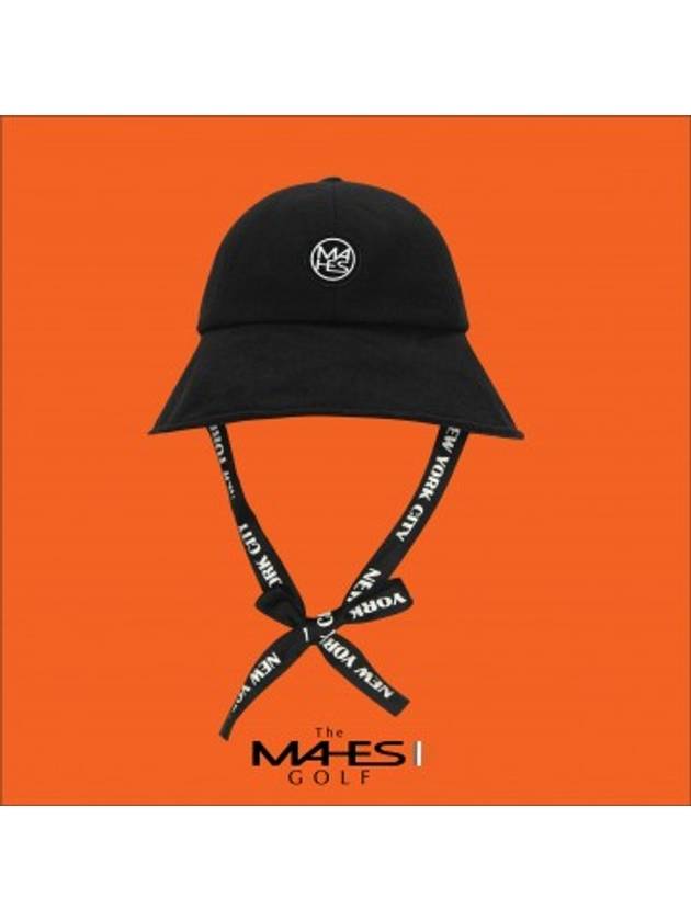 Logo Bucket Hat Black Orange Label City Black Wool Strap Bucket Hat EC00721 - MAHES - BALAAN 1