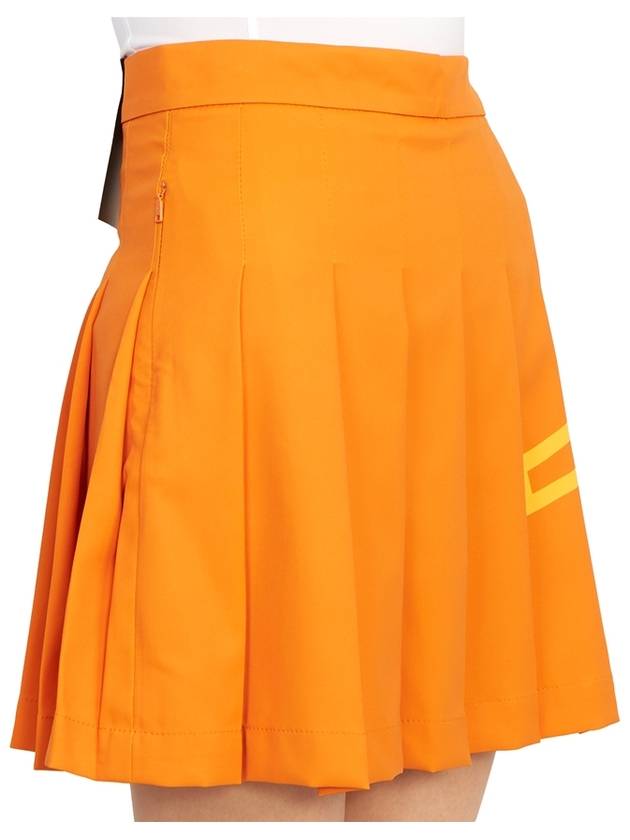 Women's Naomi Pleated Skirt Orange - J.LINDEBERG - BALAAN 11