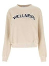 Sherpa Fleece Crew Neck Sweatshirt Cream - SPORTY & RICH - BALAAN 2