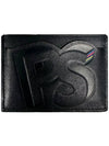 PS embossed logo card wallet black M2A 7772 MBRAND 79 - PAUL SMITH - BALAAN 1