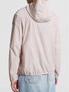 Fegeo Logo Patch Zip Up Hoodie Light Pink - MONCLER - BALAAN 5