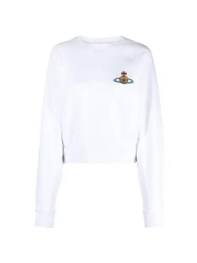 Athletic Cropped Sweatshirt White - VIVIENNE WESTWOOD - BALAAN 2