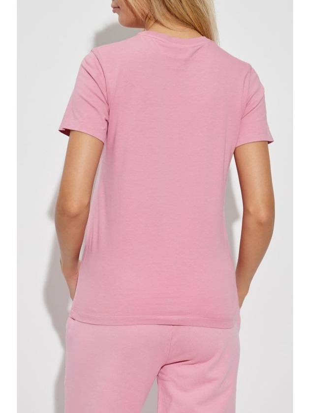 Fox Head Patch Regular Short Sleeve T-Shirt Pink - MAISON KITSUNE - BALAAN 5