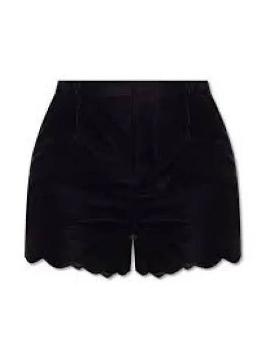 Viscose Cupro Shorts Black - SAINT LAURENT - BALAAN 2
