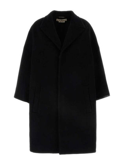 Stitched Logo Single Coat Black - MARNI - BALAAN 2