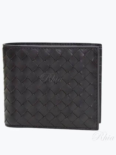 Intrecciato Weaving Half Wallet Espresso - BOTTEGA VENETA - BALAAN 2