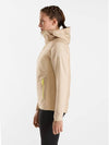 Women's Atom Lightweight Zip-Up Hoodie Beige - ARC'TERYX - BALAAN 4