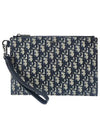 Strap Oblique Jacquard A5 Clutch Bag Beige - DIOR - BALAAN 1