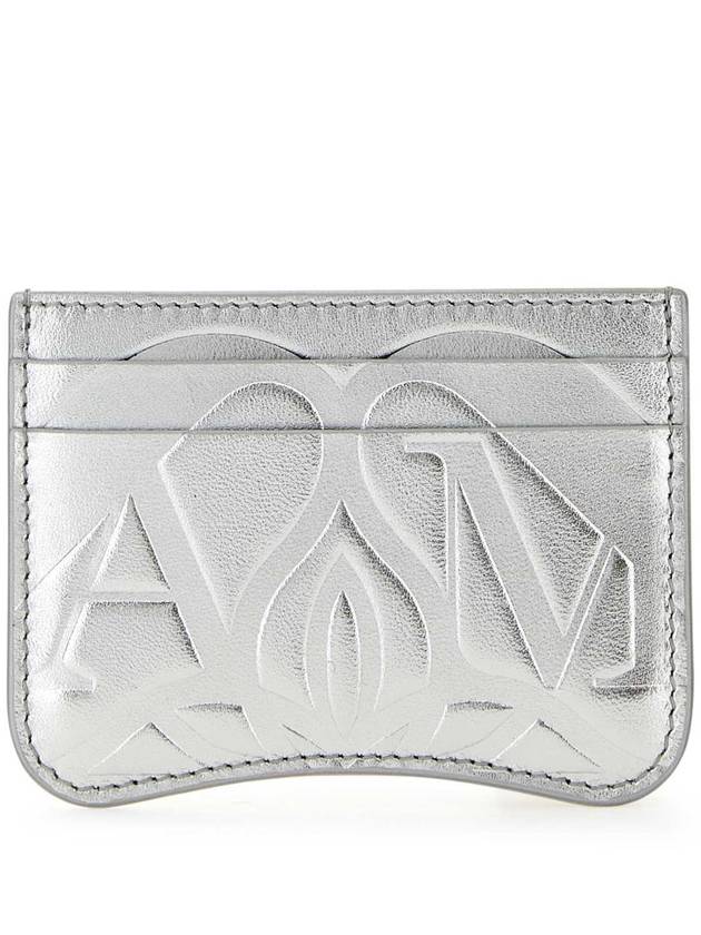 Seal Card Wallet Silver - ALEXANDER MCQUEEN - BALAAN 1