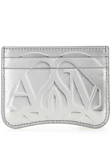 Seal Card Wallet Silver - ALEXANDER MCQUEEN - BALAAN 1