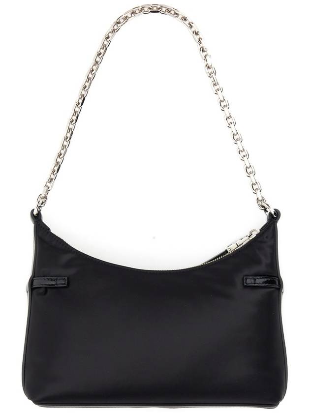 Voyou Party Nylon Satin Shoulder Bag Black - GIVENCHY - BALAAN 3