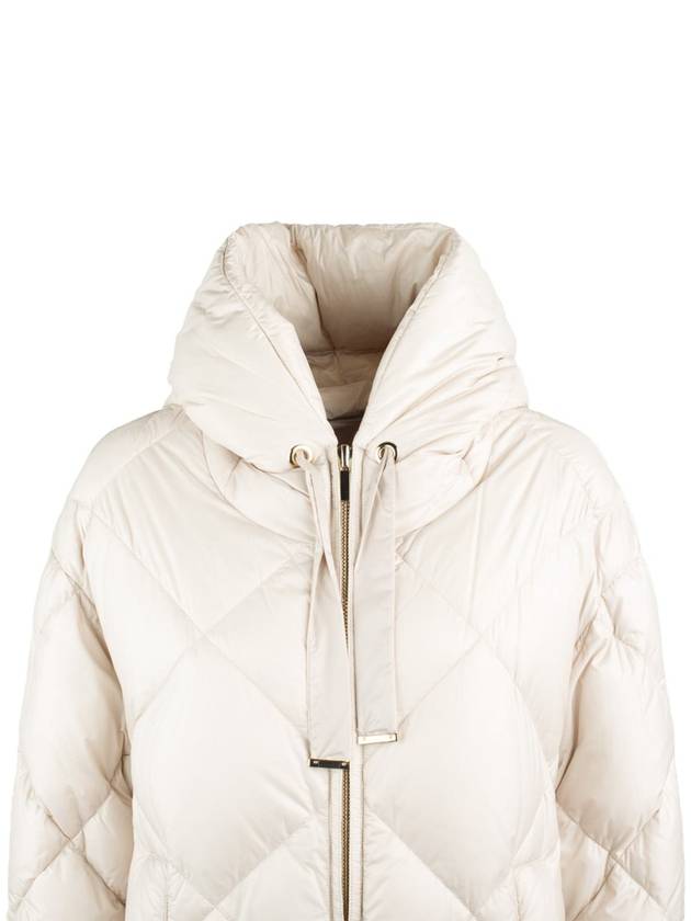 Max Mara Sand Midi Parka In Drip-Proof Canvas - MAX MARA - BALAAN 3