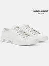 Men's Malibu Low Top Sneakers White - SAINT LAURENT - BALAAN 3