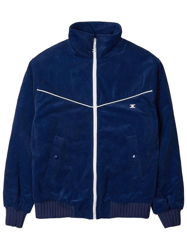 Corduroy Athletic Zip-up Jacket Royal Wash - CELINE - BALAAN 11