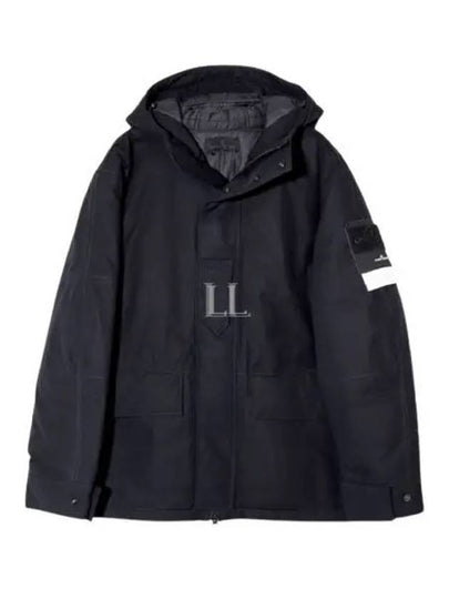 Ghost Piece Nylon Hooded Jacket Black - STONE ISLAND - BALAAN 2