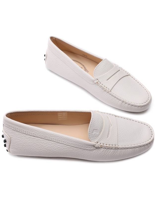 Women's Gommino Leather Driving Shoes White - TOD'S - BALAAN 6