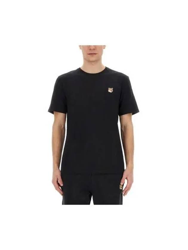 Fox Head Patch Classic Short Sleeve T-Shirt Black - MAISON KITSUNE - BALAAN 2