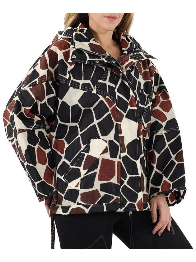 Print 1952 Hooded Windbreaker Brown - MONCLER - BALAAN 3