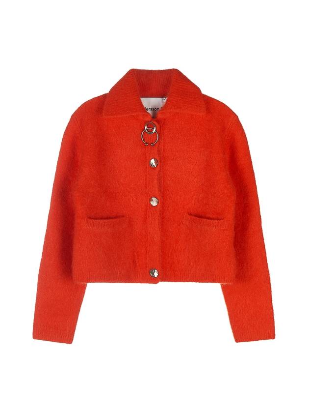 Hailey Hairy Mini Knit Jacket Red - ANDERSSON BELL - BALAAN 1