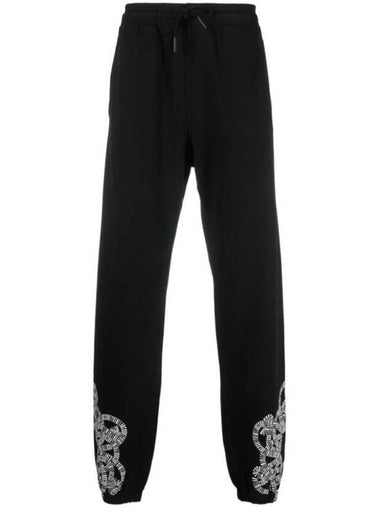 Training Logo Print Jogger Track Pants Black - MARCELO BURLON - BALAAN 1