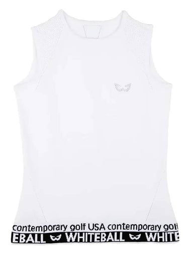 sleeveless knit WHITE - WHITEBALL - BALAAN 1