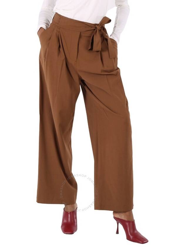 Burberry Ladies Warm Walnut Nico Trousers, Brand Size 4 (US Size 2) - BURBERRY - BALAAN 1