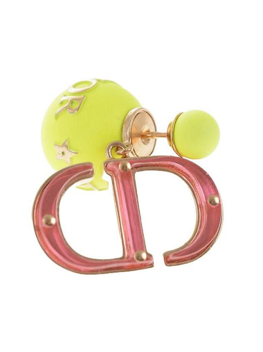 CD Monogram Earrings Pink - DIOR - BALAAN 1