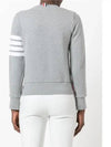 Engineered 4 Bar Stripe Loopback Jersey Knit Crewneck Sweatshirt Light Grey - THOM BROWNE - BALAAN 4