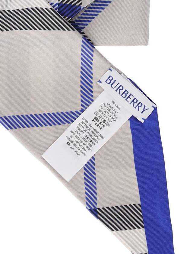 House Check Silk Scarf Beige - BURBERRY - BALAAN 4