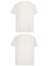 Multi Thunderbolt Print Short Sleeve T-Shirt White - NEIL BARRETT - BALAAN.
