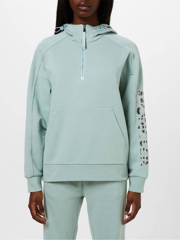 Logo Print Half Zip Hoodie I10938G00024899TR - MONCLER - BALAAN 4