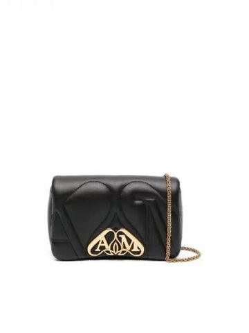 Alexander McQUEEN SEAL Quilted Lambskin Mini Chain Shoulder Bag 271820 - ALEXANDER MCQUEEN - BALAAN 1