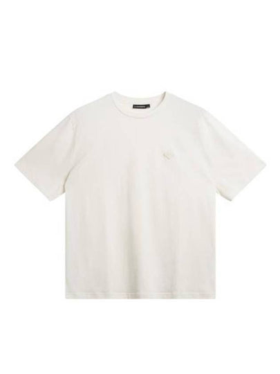 Hale Logo Patch Short Sleeve T-Shirt Cloud White - J.LINDEBERG - BALAAN 2