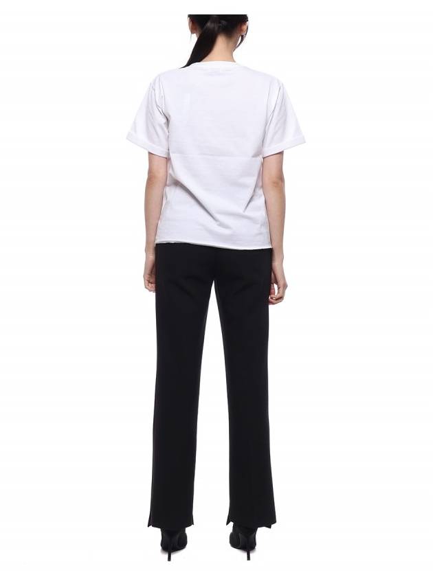 Rive Gauche Short Sleeve T-Shirt White - SAINT LAURENT - BALAAN 6