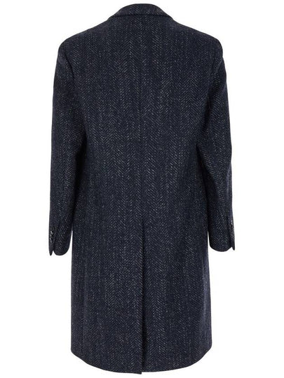 Blue Single-Breasted Coat With Notched Revers In Wool Blend Man - RVR LARDINI - BALAAN 2