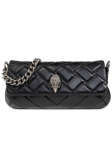 Kurt Geiger Quilted Shoulder Bag ‘Kensington Small’, Women's, Black - KURT GEIGER - BALAAN 1