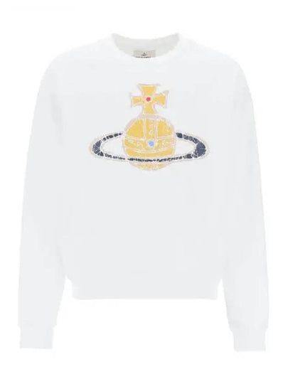 Time Machine Raglan Sweatshirt White - VIVIENNE WESTWOOD - BALAAN 2