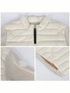 Women's Padded Down Cotton Zip-Up Jacket White - MONCLER - BALAAN 6