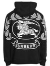 EKD Print Cotton Blend Hoodie Black - BURBERRY - BALAAN 2