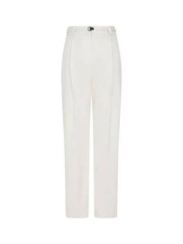 Women s Monili Patch Belt Tapered Pants Light Beige 271931 - BRUNELLO CUCINELLI - BALAAN 1