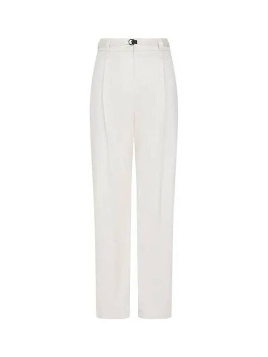 Women s Monili Patch Belt Tapered Pants Light Beige 271931 - BRUNELLO CUCINELLI - BALAAN 1