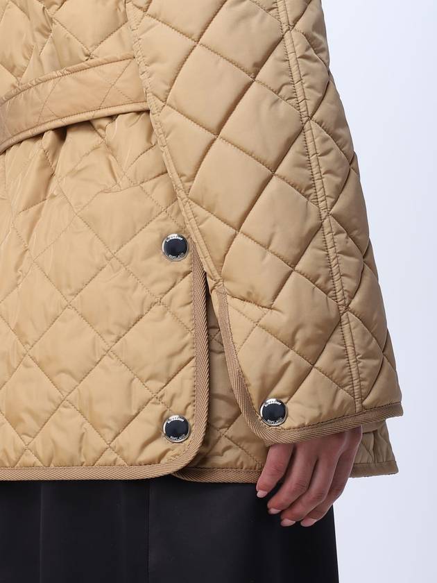 Diamond Quilted Nylon Jacket Beige - BURBERRY - BALAAN 5