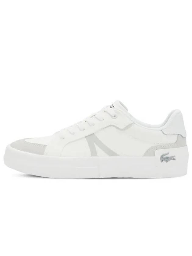 L004 Canvas Low Top Sneakers White - LACOSTE - BALAAN 2