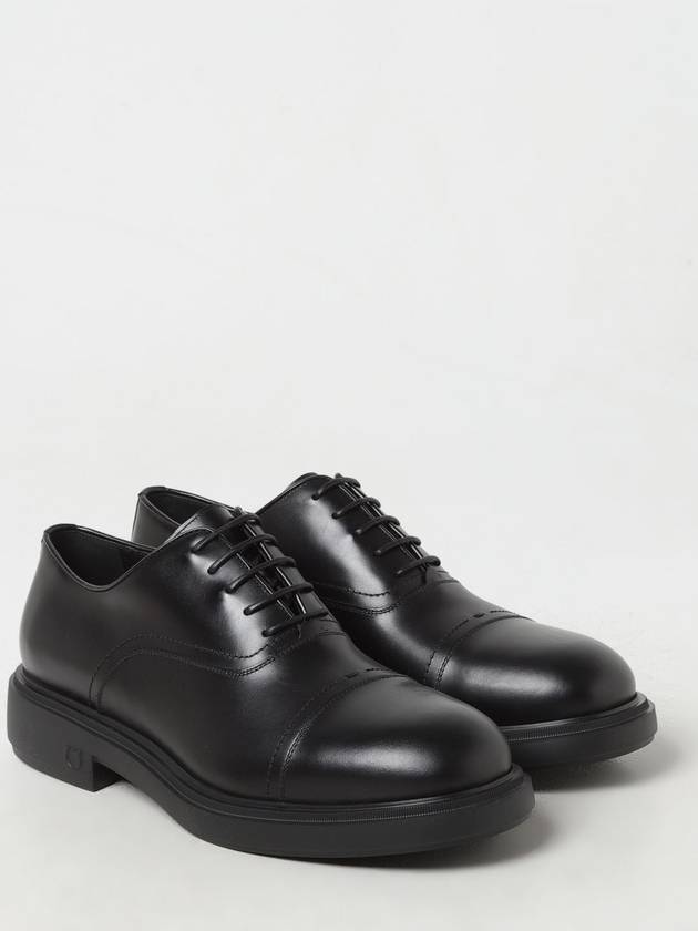 Leather Lace-up Oxford Black - SALVATORE FERRAGAMO - BALAAN 3