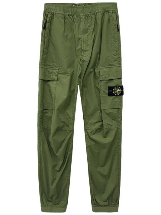 Men's Tella Paracadute Regular Fit Cargo Pants Khaki - STONE ISLAND - BALAAN 2