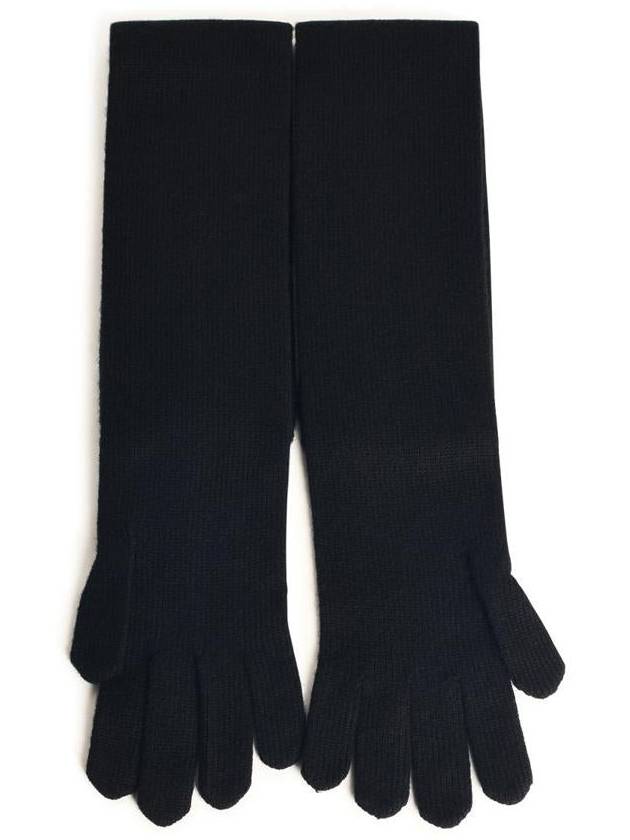 Max Mara 'Timor' Black Cashmere Gloves - MAX MARA - BALAAN 1