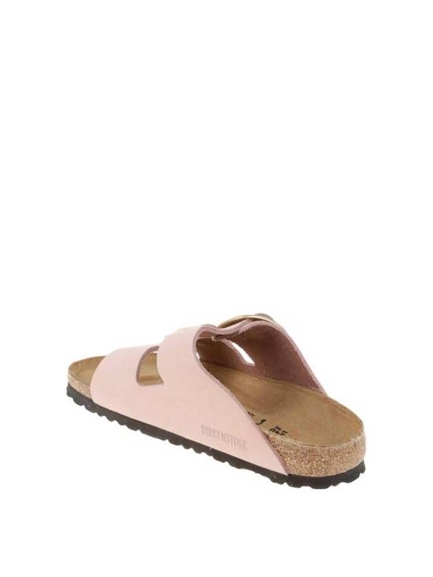 Arizona Big Buckle Nubuck Leather Slippers Pink - BIRKENSTOCK - BALAAN 4